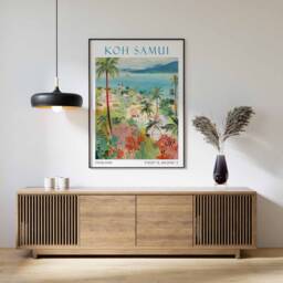 Koh Samui Thailand Travel Print, Poster, Island, Gift - thumbnail 2