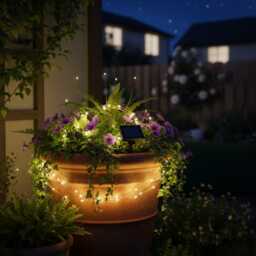 Solar Wire 100 Led Firefly Lights - Decorative Copper Garden Fairy Lighting For Outdoor Spaces Easy Installation - thumbnail 2
