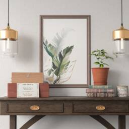 Watercolour Mother Nature #2 - Home Decor, Leaf Print, Plant Wall Art, Green Gold New Home, Watercolor - thumbnail 3