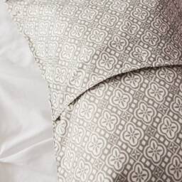 Gray & White Print Toddler Pillowcase, Soft Travel Pillow - thumbnail 3