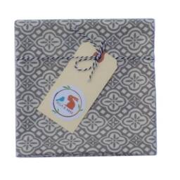 Gray & White Print Toddler Pillowcase, Soft Travel Pillow - thumbnail 4