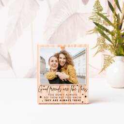 Friends Are Like Stars, Best Gift, Custom Engraved Photo Frame, Friend Gift Ideas, Personalized Birthday - thumbnail 1