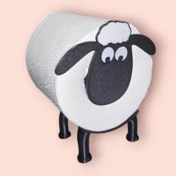 xmas Shaun The Sheep Toilet Roll Holder - Fun Quirky Bathroom Decor 3D Printed Gift - thumbnail 3