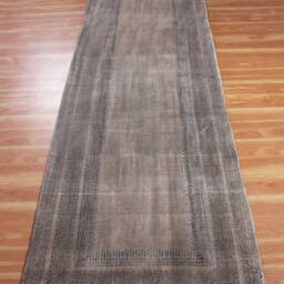 Hand Woven Brown Cotton Kilim Rug - Home Decor Floor Mat - thumbnail 2