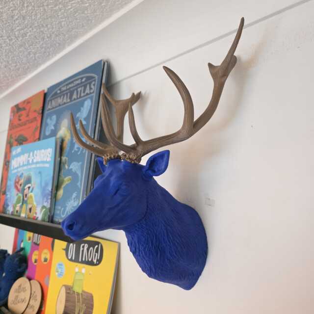 stag Wall Art - Animal Mount- 3D Printed - image 1