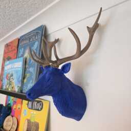 stag Wall Art - Animal Mount- 3D Printed - thumbnail 1