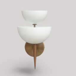 Brass Wall Sconce - Mid Century Modern Handmade Light Lamp - thumbnail 2