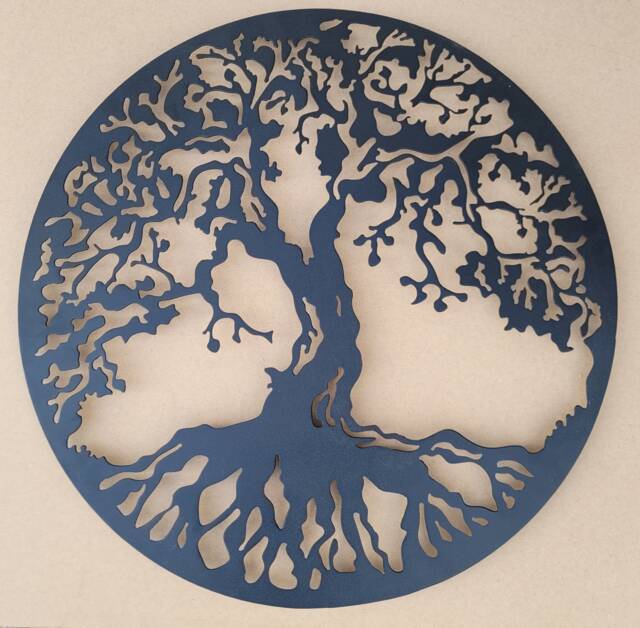 Black Tree Of Life Metal Wall Art - Laser Cut 36 - image 1