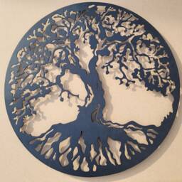 Black Tree Of Life Metal Wall Art - Laser Cut 36 - thumbnail 4