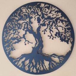 Black Tree Of Life Metal Wall Art - Laser Cut 36 - thumbnail 2
