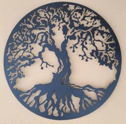 Black Tree Of Life Metal Wall Art - Laser Cut 36 - thumbnail 1