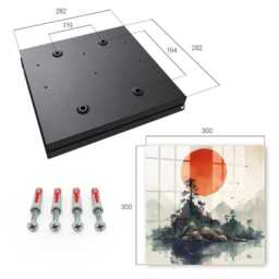 Mountain Landscape Wall Mounted Key Cabinet, Red Box For Wall, Painterly Landscapes, Lovers Of Nature & Peace - thumbnail 4