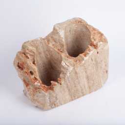 Handmade Travertine Wine Bottle Holder Unique Rack - thumbnail 4