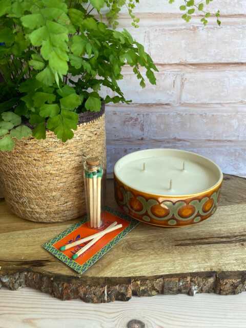 Hornsea Pottery Scented Candle Reclaimed Bronte Container. Natural Soy Wax. Mothers Day Gift - image 1