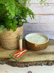 Hornsea Pottery Scented Candle Reclaimed Bronte Container. Natural Soy Wax. Mothers Day Gift - thumbnail 1