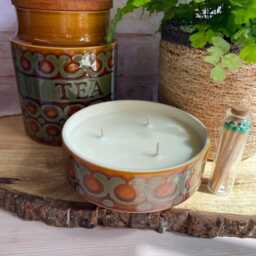 Hornsea Pottery Scented Candle Reclaimed Bronte Container. Natural Soy Wax. Mothers Day Gift - thumbnail 2
