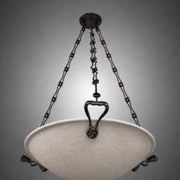 The Small Lions Mane Chandelier in Dark Bronze Neo Classical Design 23.5 Inch Diameter - thumbnail 3