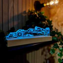 Red Bull 2025 Led Night Light, Formula 1 Gifts, F1 Bull, Decor, Lights, Bedroom Light - thumbnail 2