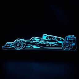 Red Bull 2025 Led Night Light, Formula 1 Gifts, F1 Bull, Decor, Lights, Bedroom Light - thumbnail 3