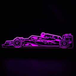 Red Bull 2025 Led Night Light, Formula 1 Gifts, F1 Bull, Decor, Lights, Bedroom Light - thumbnail 4