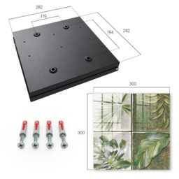 Plant Tiles Key Cabinet For Home, Green Box Watercolor Flowers & Plants, Nature Lovers - thumbnail 4