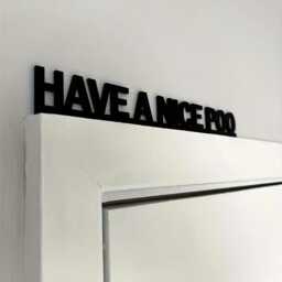 Have A Nice Poo Script Sign Hallway Toilet Home Door Wall Decor Black Sticker - thumbnail 1