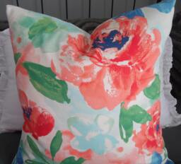 Floral.spring Pillows.summer Pillows.toss Pillow.throw Pillow.slipcovers.blue.red.green.white - thumbnail 1