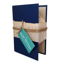 Folded Book Art Sculpture - Personalized Initials, Paper Anniversary Gift - thumbnail 4