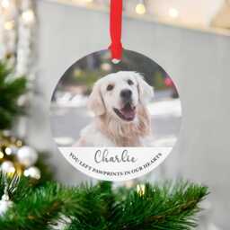 Personalised Dog Photo Memorial Ornament Customised Pet Bauble Christmas Tree Ornament Ceramic Or Mdf Acrylic Presents Gifts - thumbnail 3