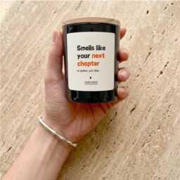 Smells Like Your Next Chapter Candle, Funny Birthday Gift For Friend, Aesthetic Soy Gen Z Gift, Encouraging Her Him - thumbnail 3