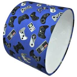 Gaming Controller Lampshade For Ceiling & Table Lamps, Kids Gamer Drum Light Shade in Green, Blue Or Red - thumbnail 3