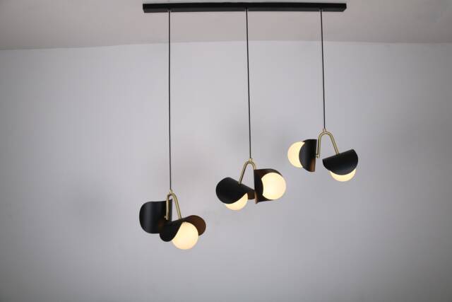 Modern Chandelier Dining Room Lighting, White Glass Pendant Ceiling Lights, Kitchen Island Decor Mid-Century Light Fixture - image 1