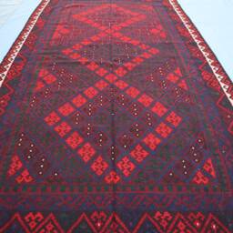5.1x9.5 Afghan Large Red Kilim Area Rug, 150x300 cm Vintage Handmade Authentic Wool Antique Turkmen Flatweave Rugs For Living Room 5x10 - thumbnail 2