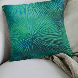 "striking Green Abstract Design Cushion Cover Pillow Case. 16""/18""/20" - thumbnail 2