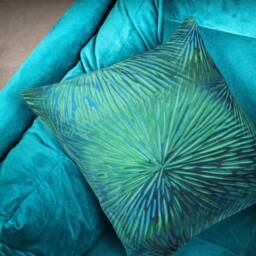 "striking Green Abstract Design Cushion Cover Pillow Case. 16""/18""/20" - thumbnail 3