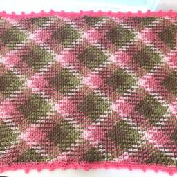 Argyle Baby Girl Blanket, Blanket - thumbnail 4
