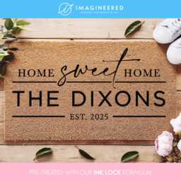 Housewarming Home Sweet Doormat Gift - Personalized Door Mat Custom New Closing Realtor - thumbnail 1