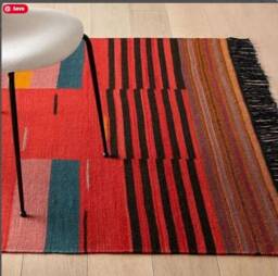 5x7, 6x9, 8x10, 9x12 Beautiful Indian Red Cotton Kilim Rugs, Navajo Area Rug, Dhurrie, Bohemian Colorful Carpets, Large Rugs - thumbnail 3