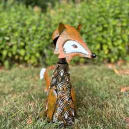 Metal Fox Garden Ornament Stake Cute Woodland Outdoor Lawn Decor Gift Decoration - thumbnail 4