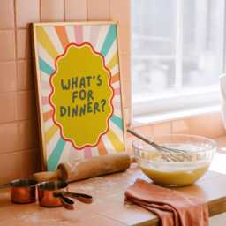 Funny Kitchen Wall Art Print - How Do You Like Your Eggs Cooking Decor Pink Prints - thumbnail 2