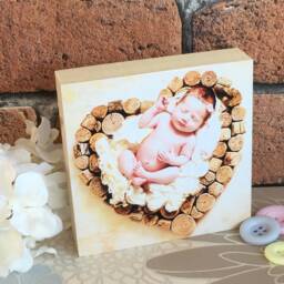Pregnancy Gift, Scan Photo Block, Baby Frame, Ultrasound Photo, 4D Bump, Photography - thumbnail 3