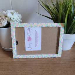 Glow in The Dark Star Clay Slices Photo Frame 4 X 6 Inches - thumbnail 2