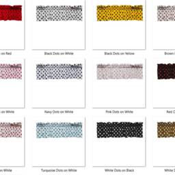 Polka Dots Cotton Window Valance Curtain Top/Treatment Kitchen Bedroom Classroom Diner Rv Home D??cor - thumbnail 2