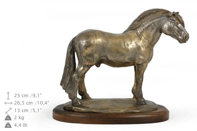 Fjord Horse, Horse Wooden Base Statue, Limited Edition, Artdog - image 1