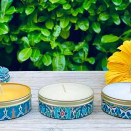 Set Of 3 Scented Candle Set - Gift Natural Handmade Vegan Candles in Decorative Box Meditation Housewarming Christmas Gifts - thumbnail 3