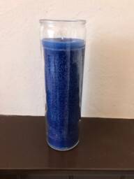 Blue Candle - 7 Day Ritual Burn Hand-Poured Pagan Ceremony Wicca Sacred - thumbnail 2