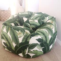 Tropical Palms Bean Bag Cover Indoor Outdoor Water Resistant - thumbnail 2