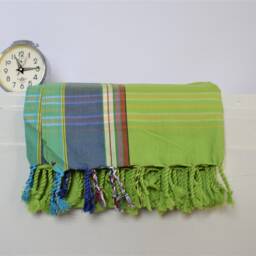 Ethnic Maasai Cotton Throw - Colorful African Kikoy Blanket, Sarong - thumbnail 2