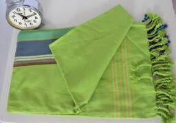 Ethnic Maasai Cotton Throw - Colorful African Kikoy Blanket, Sarong - thumbnail 1