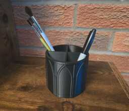 Gothic Pen Pot/Make-Up Brush Desk Tidy Organiser V3 - thumbnail 1